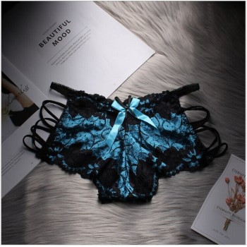 Lace Panties Fashion Cozy Velvet Embroidery Lingerie Briefs High Quality Women's Underpant High Waist Intimates Underwear